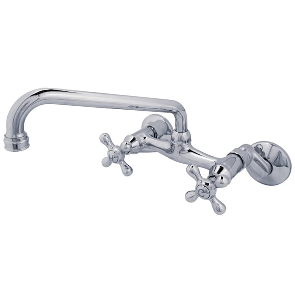 Kingston Brass KS200M 6-Inch Adjustable Center Wall Mount Kitchen Faucet KS200M - main